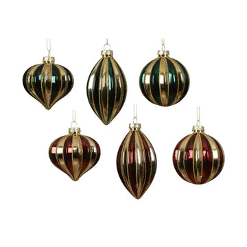 Green Red Gold Ornament