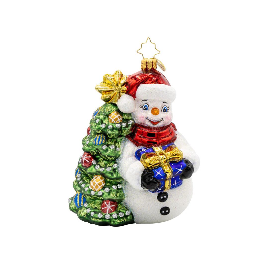 Snowy And Bright Radko Christmas Ornament