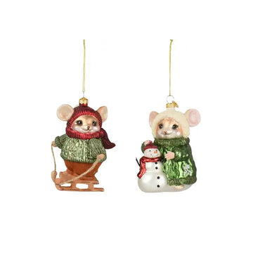 Mouse In Coat Ornament