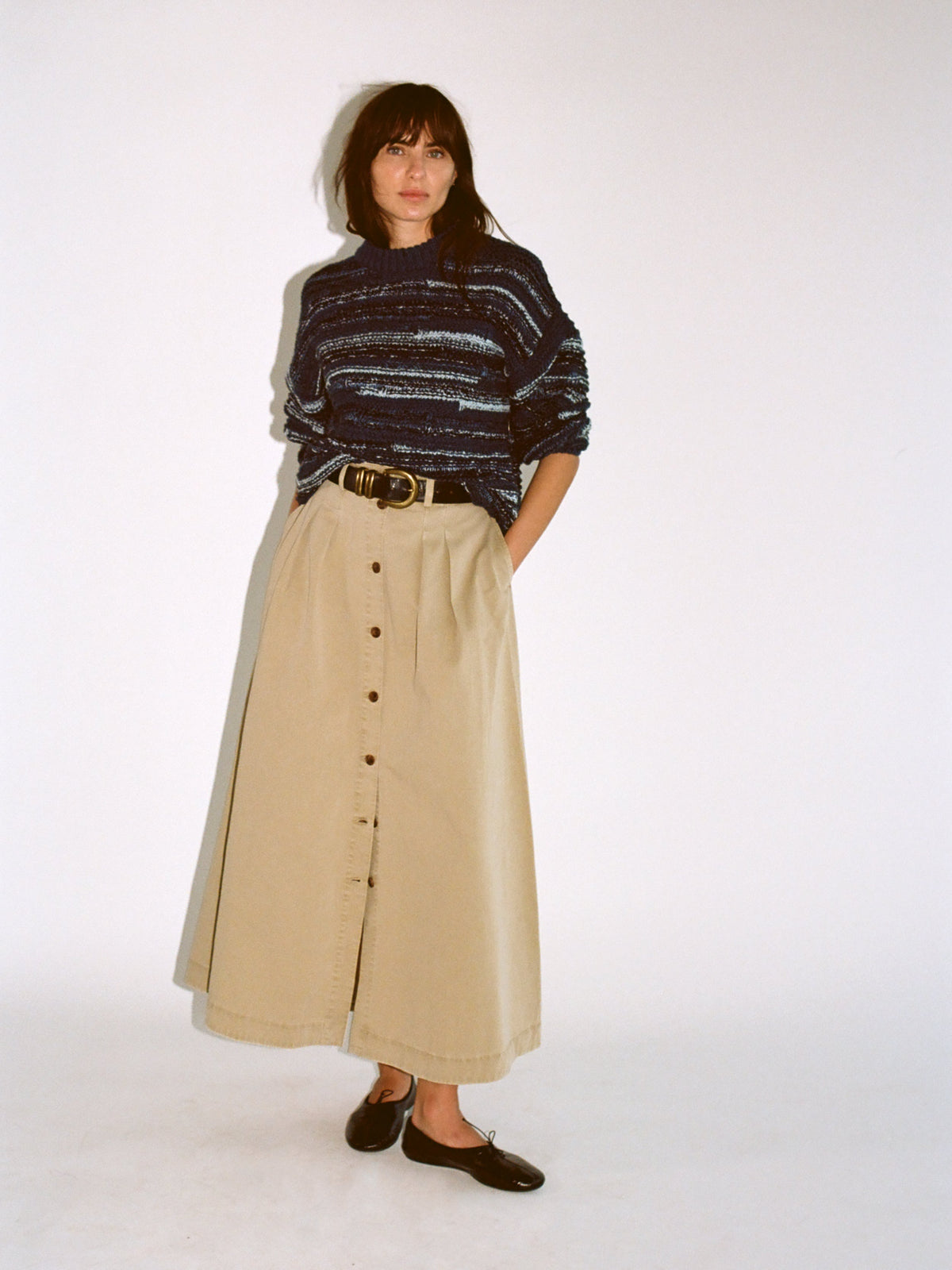 Seafarer Chino Skirt - Khaki