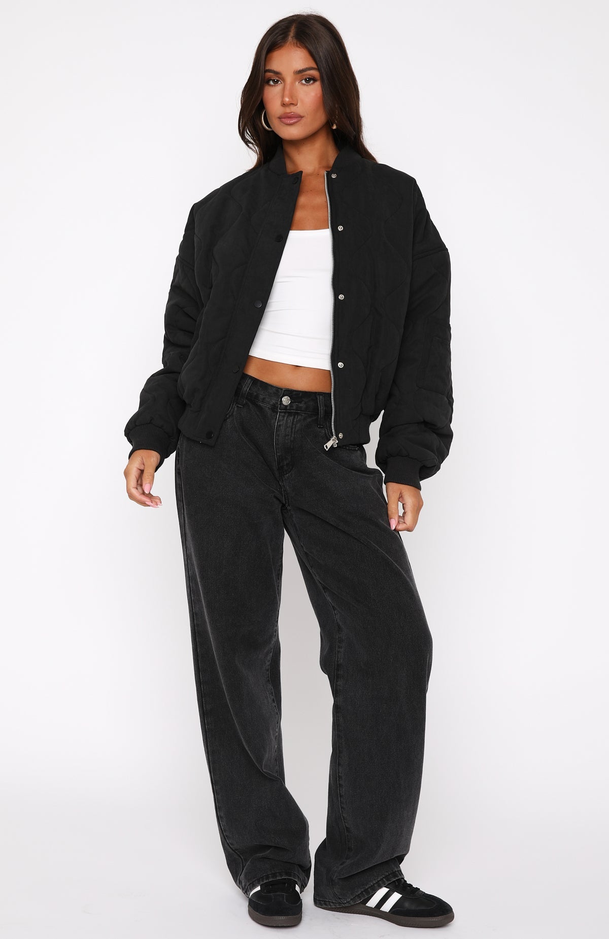 Soft Love Bomber Jacket Black