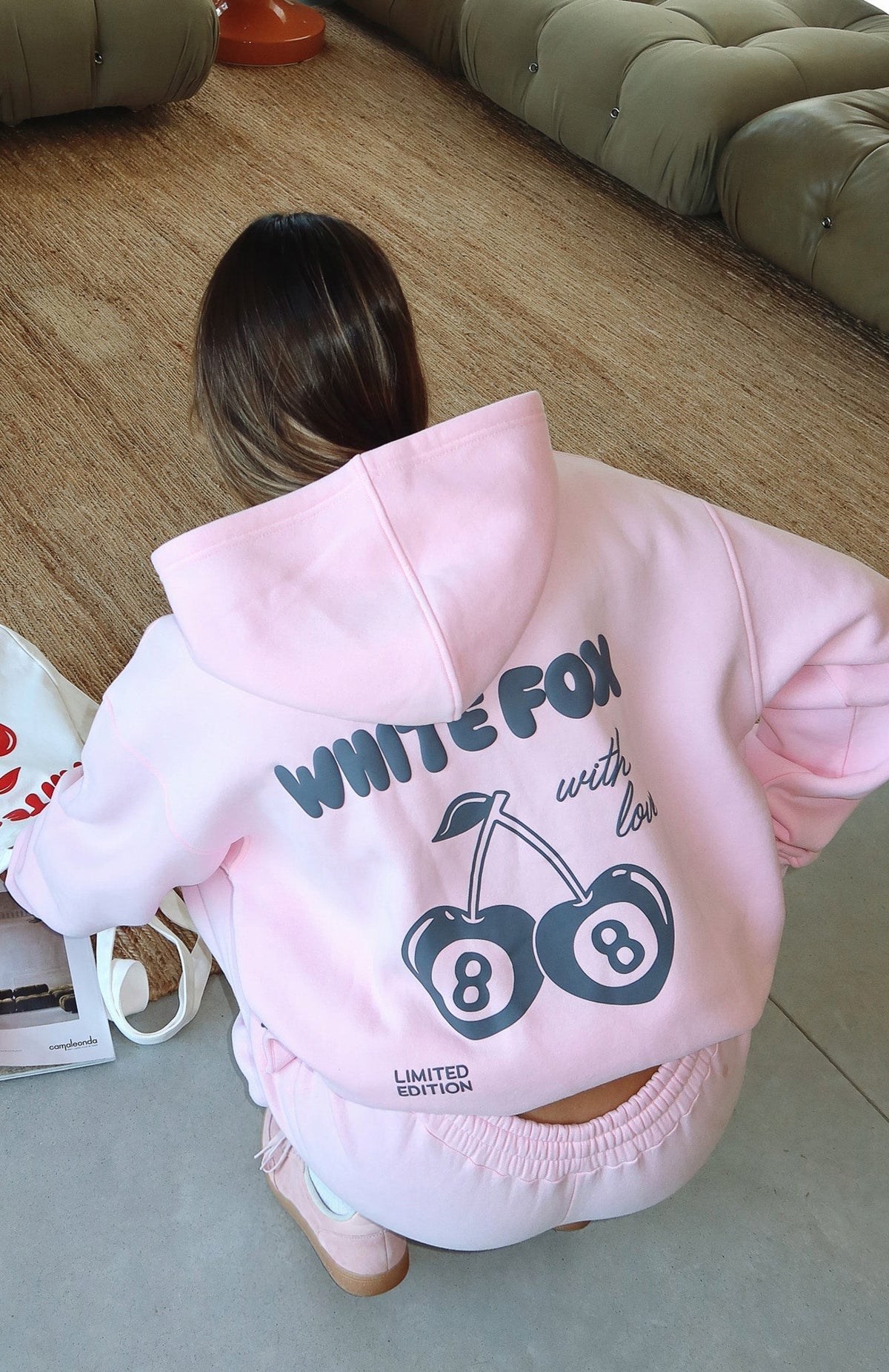 With Love In The Moment Oversized Hoodie Pink