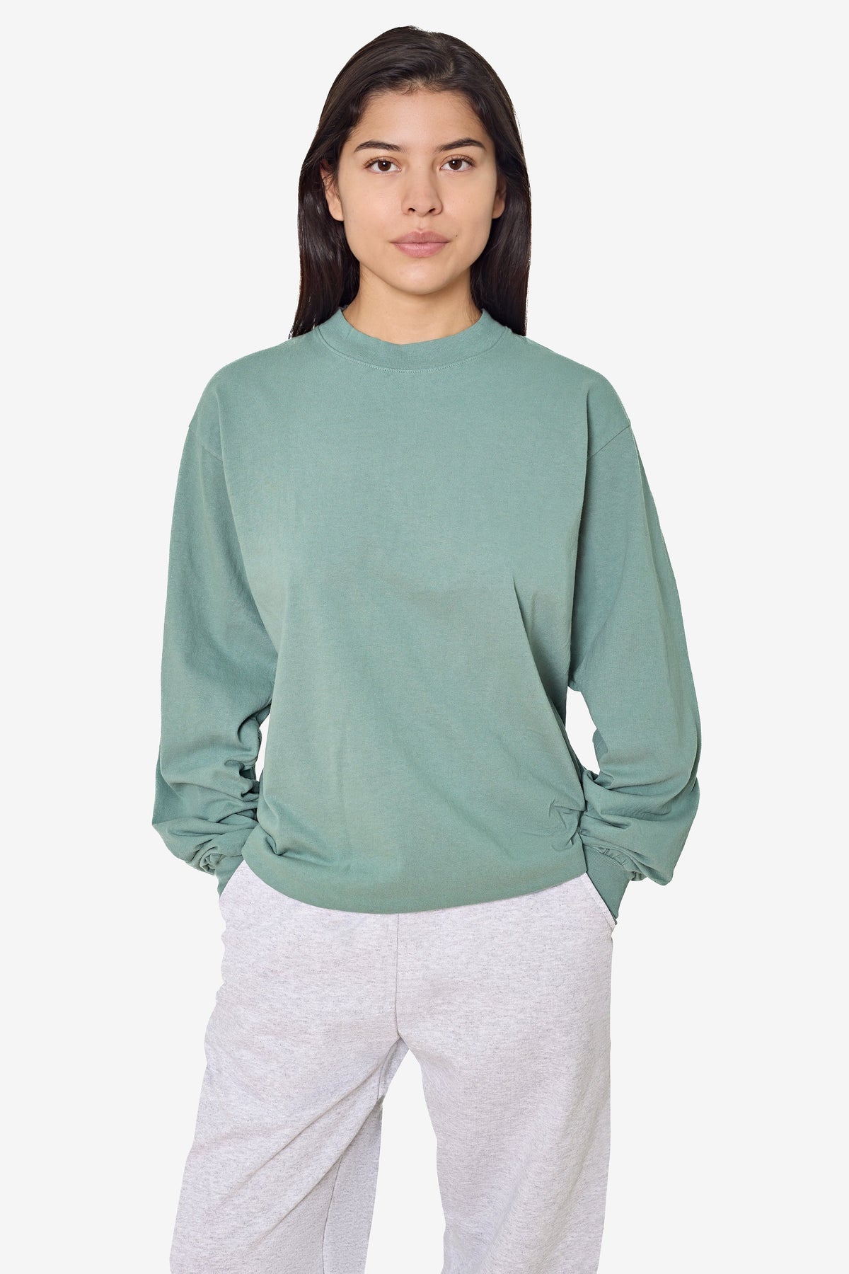 1807GD - 6.5oz Long Sleeve Garment Dye Crew Neck T-Shirt