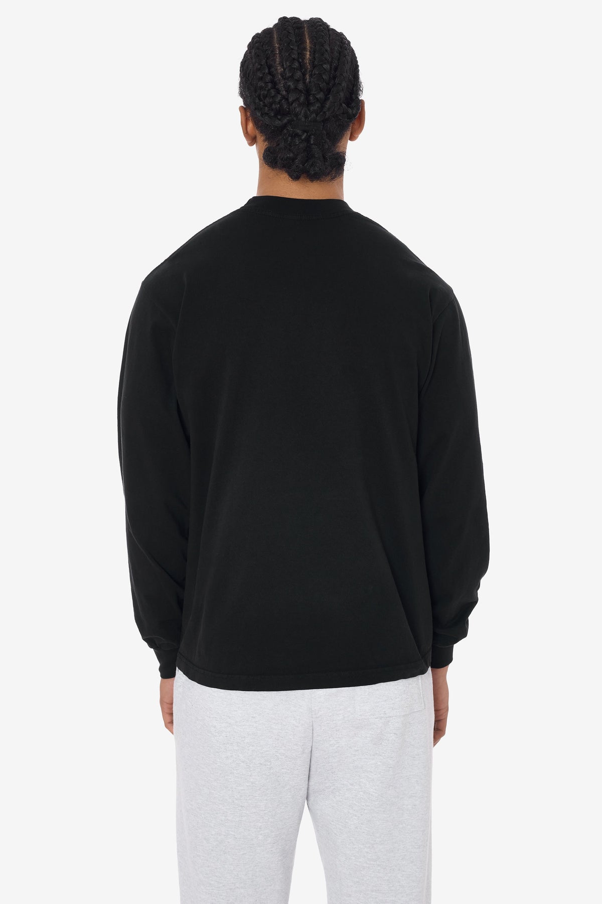 1807GD - 6.5oz Long Sleeve Garment Dye Crew Neck T-Shirt