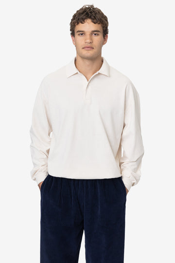 18417GD - 18/1 Long Sleeve Polo T-Shirt