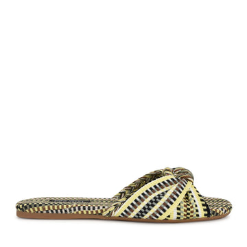 Lalta Knotted Flat Slide Sandals