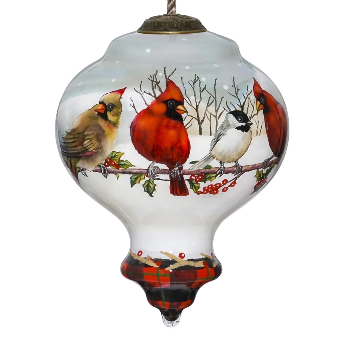 Friends Gather Cardinal Ornament