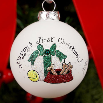 Puppy's First Christmas Ornament