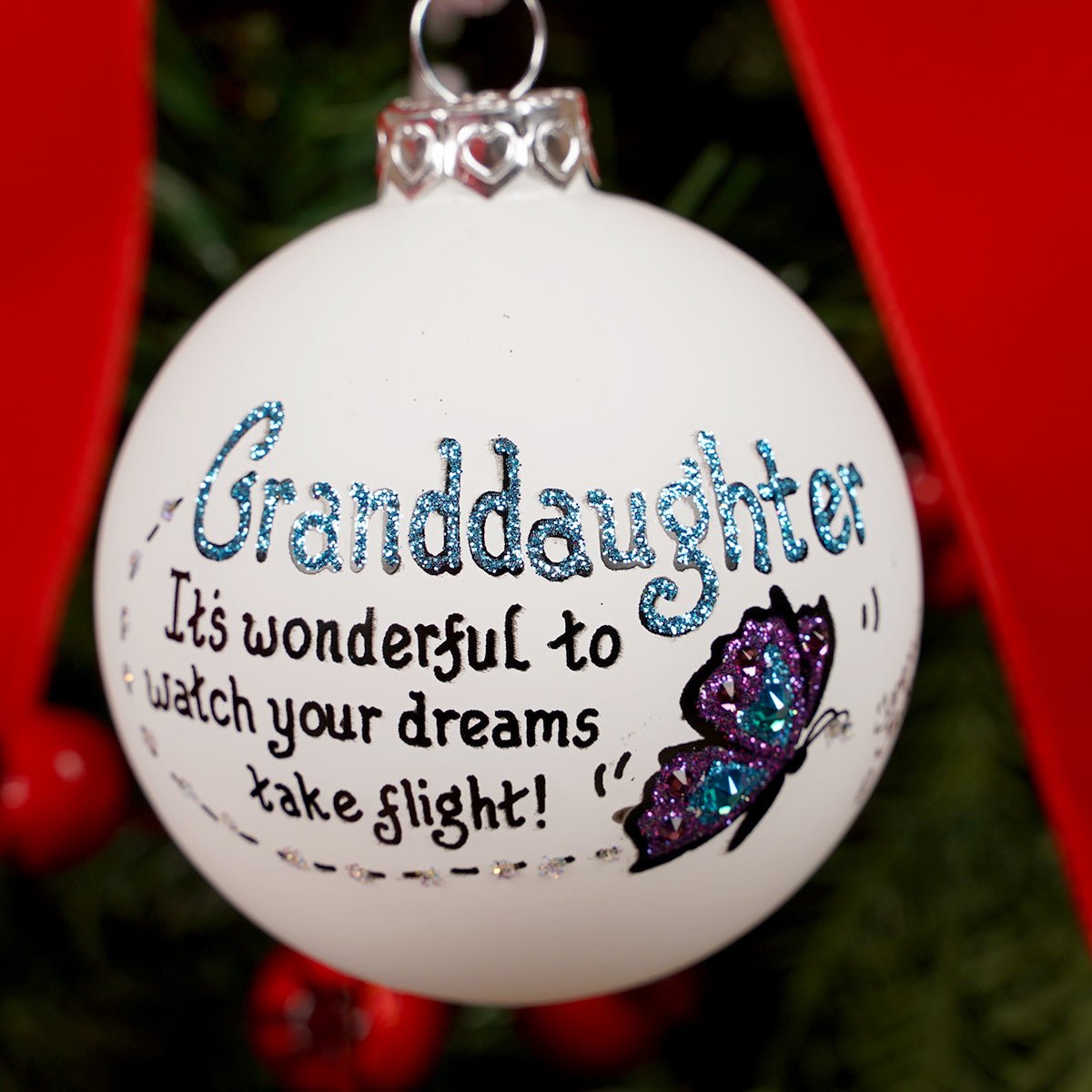 Granddaughter Dreams Take Flight Ornament