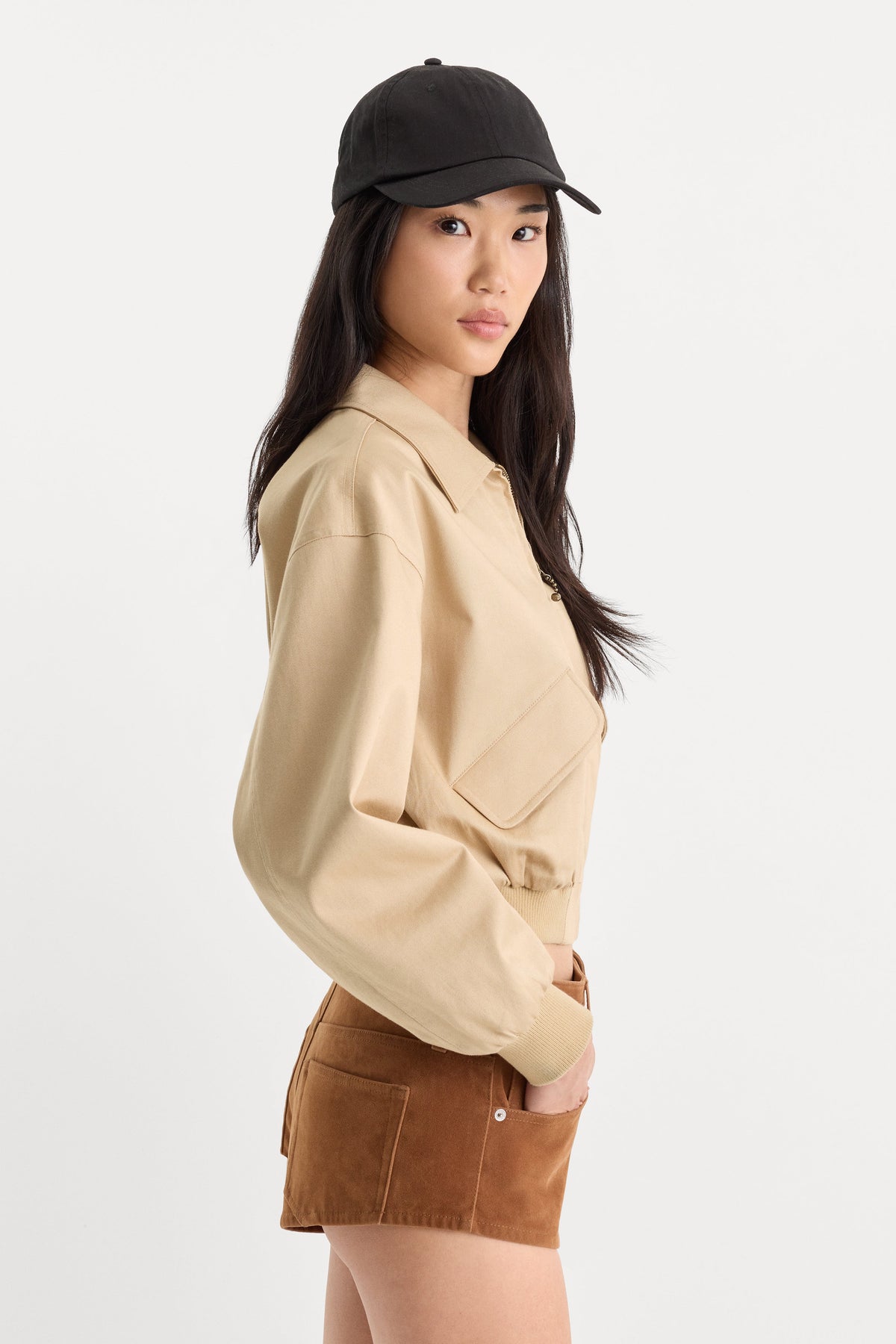 THE TWILL BOMBER JACKET | DUNE MIST