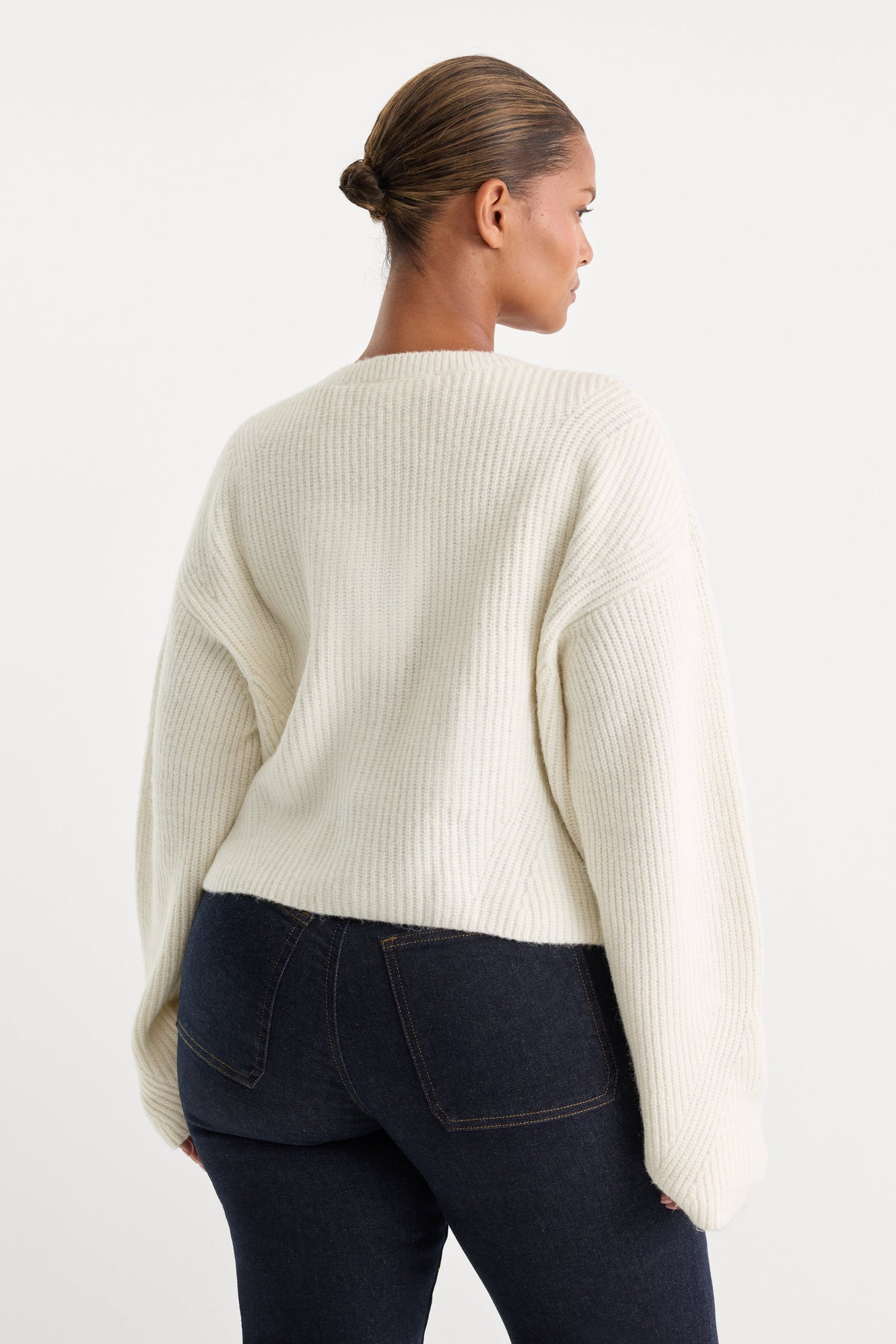 THE CHUNKY KNIT CARDIGAN | CHALK