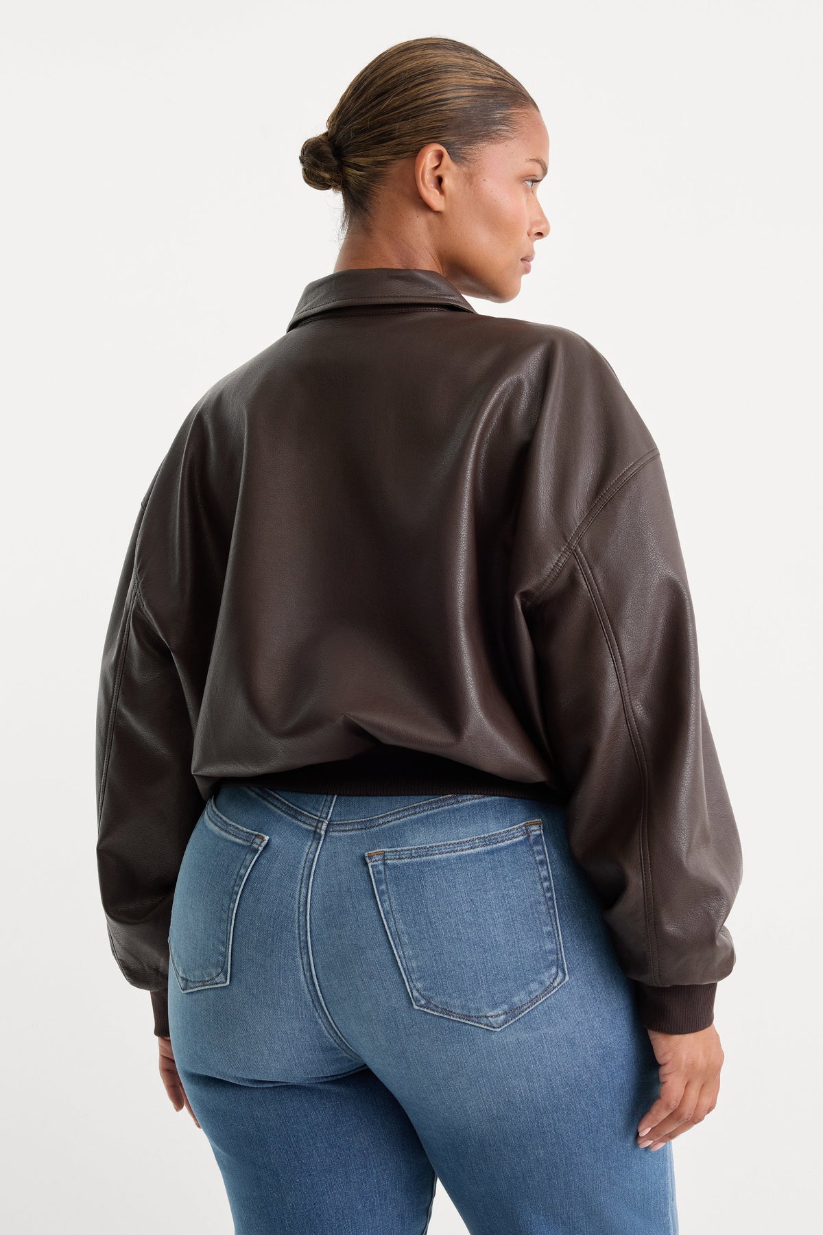 THE BETTER THAN LEATHER BOMBER JACKET | ESPRESSO