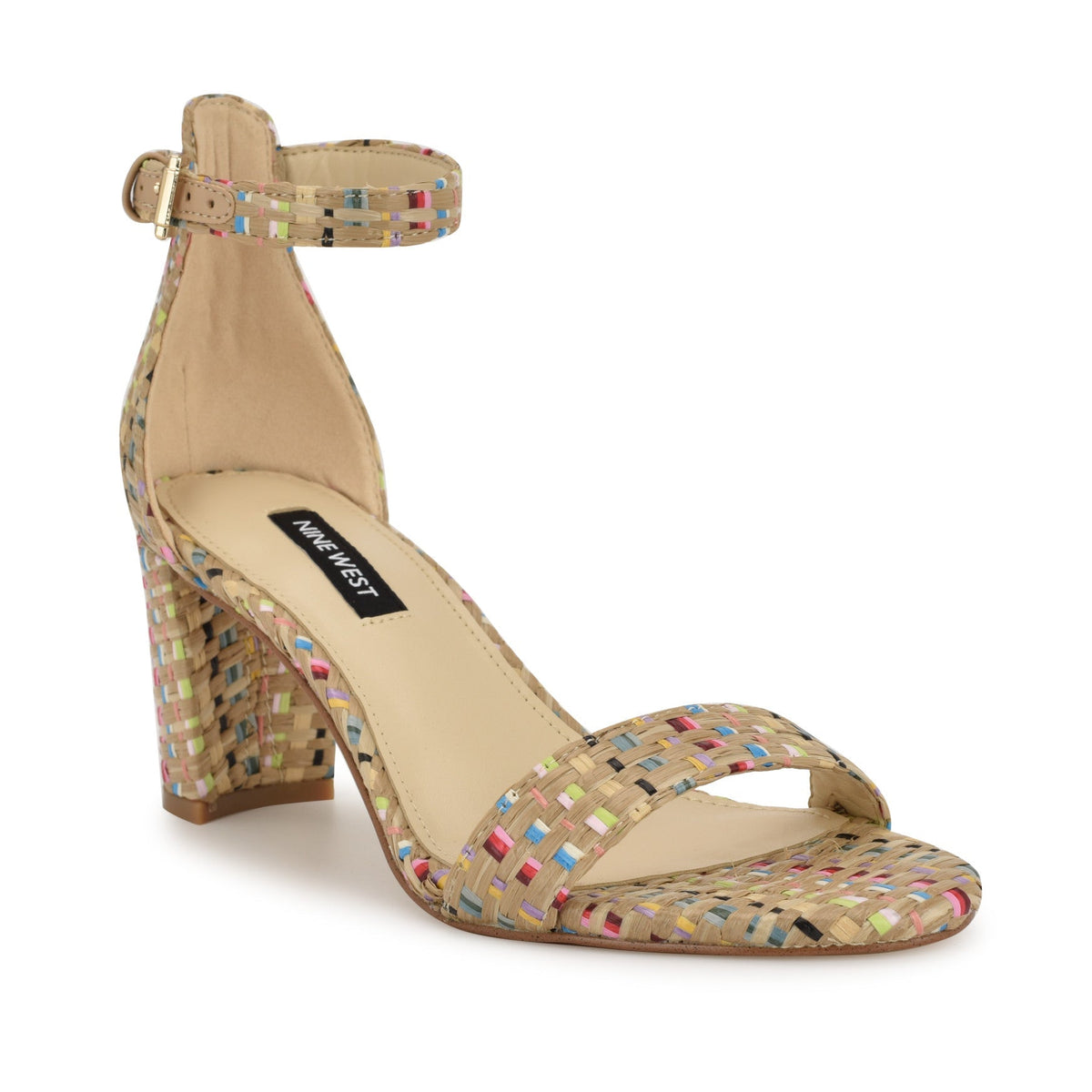 Pruce Ankle Strap Block Heel Sandals