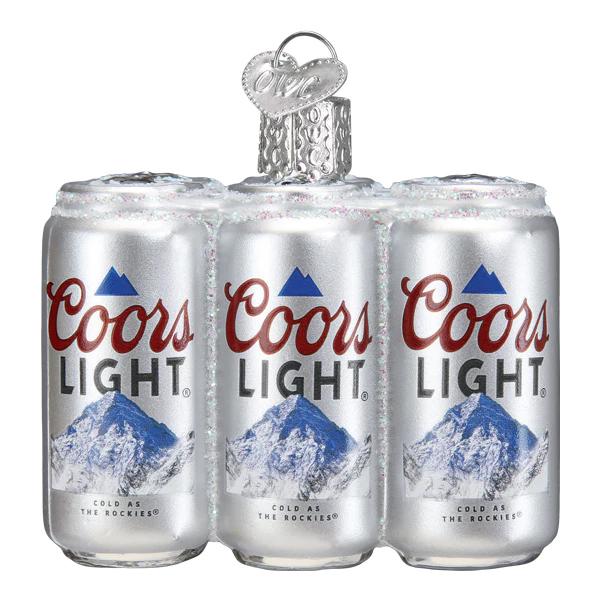 Coors Light Six Pack Ornament