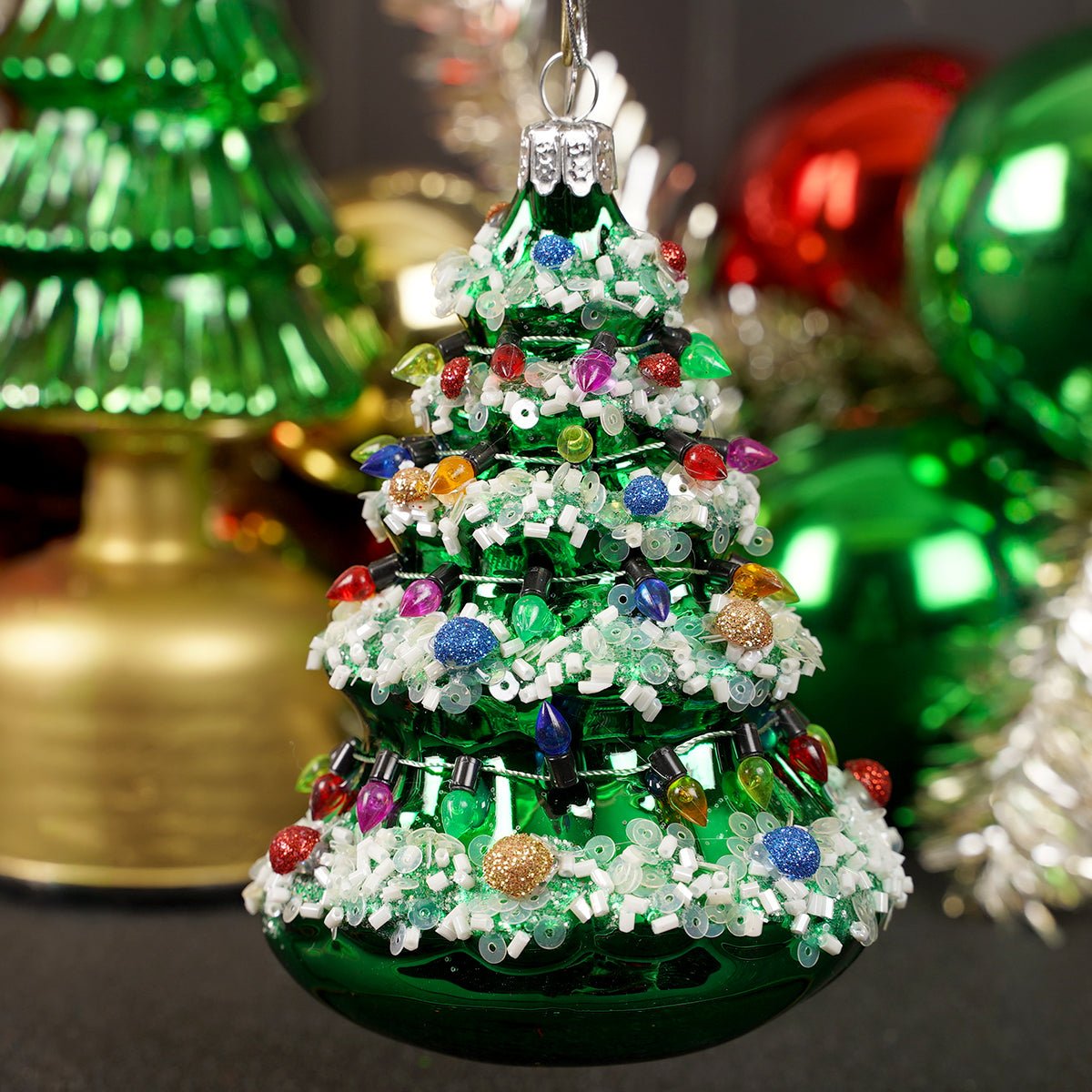 Christmas Tree Glass Ornament Noble Gems