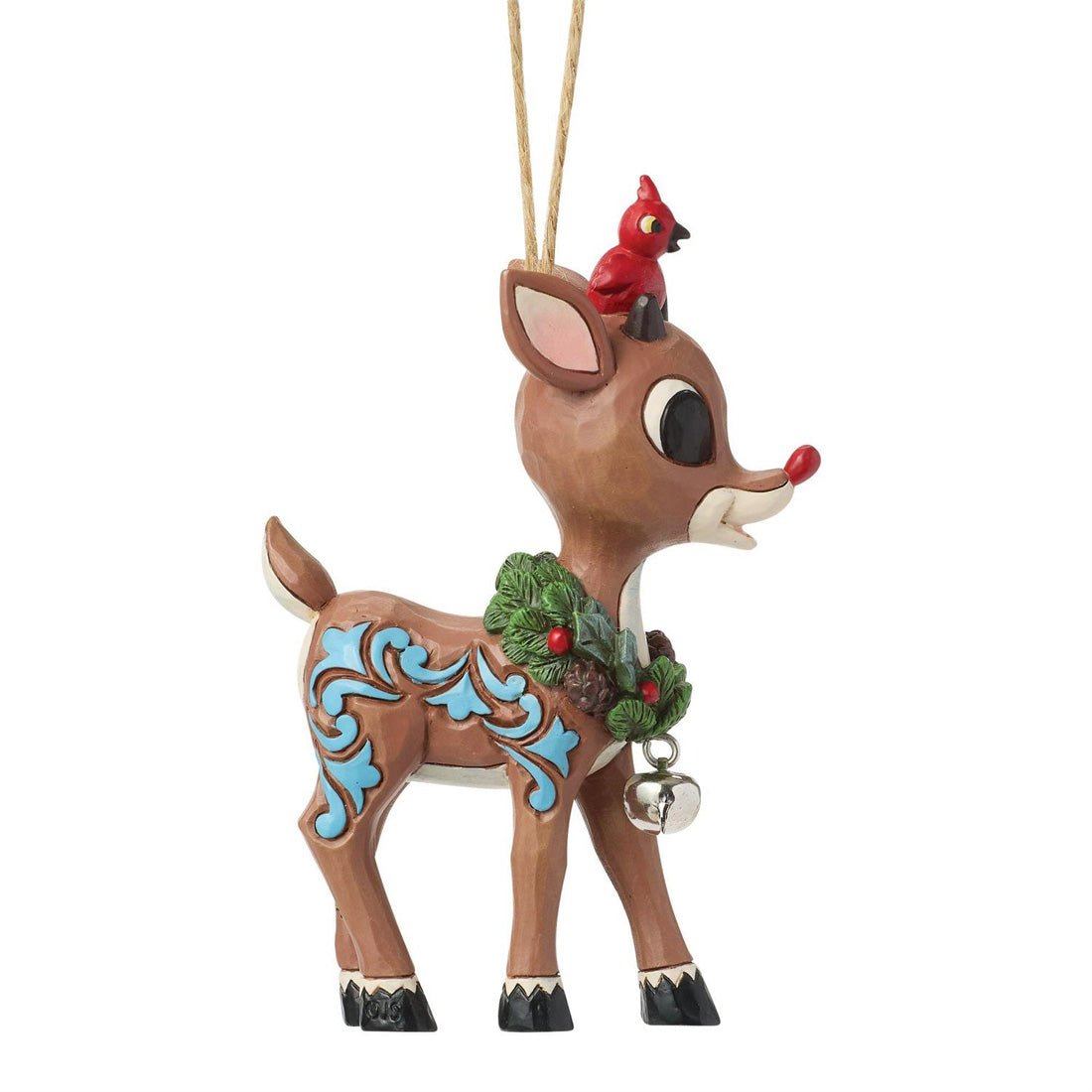 Rudolph With Wreath Ornament