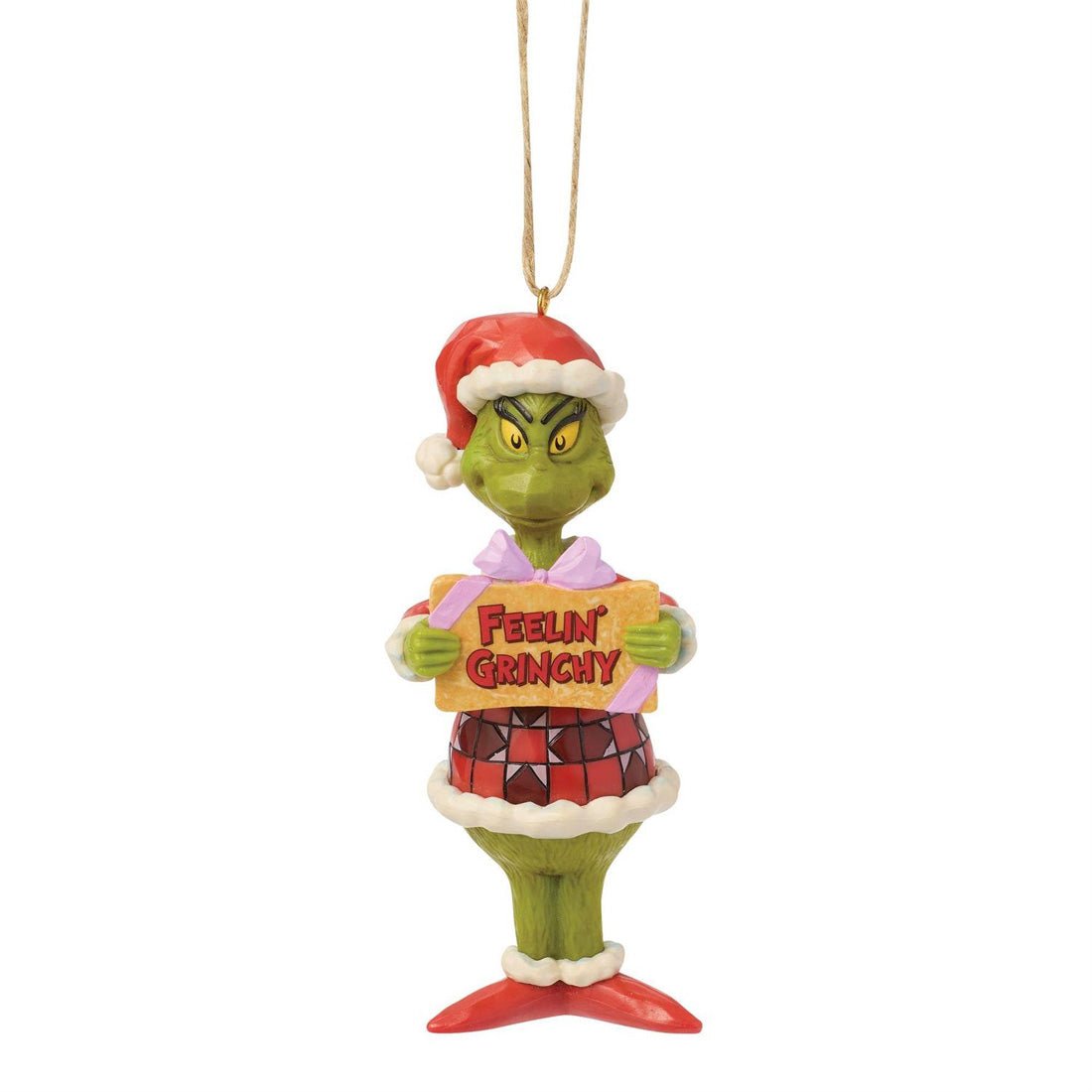Grinch With Feeling Grinchy Sign Ornament