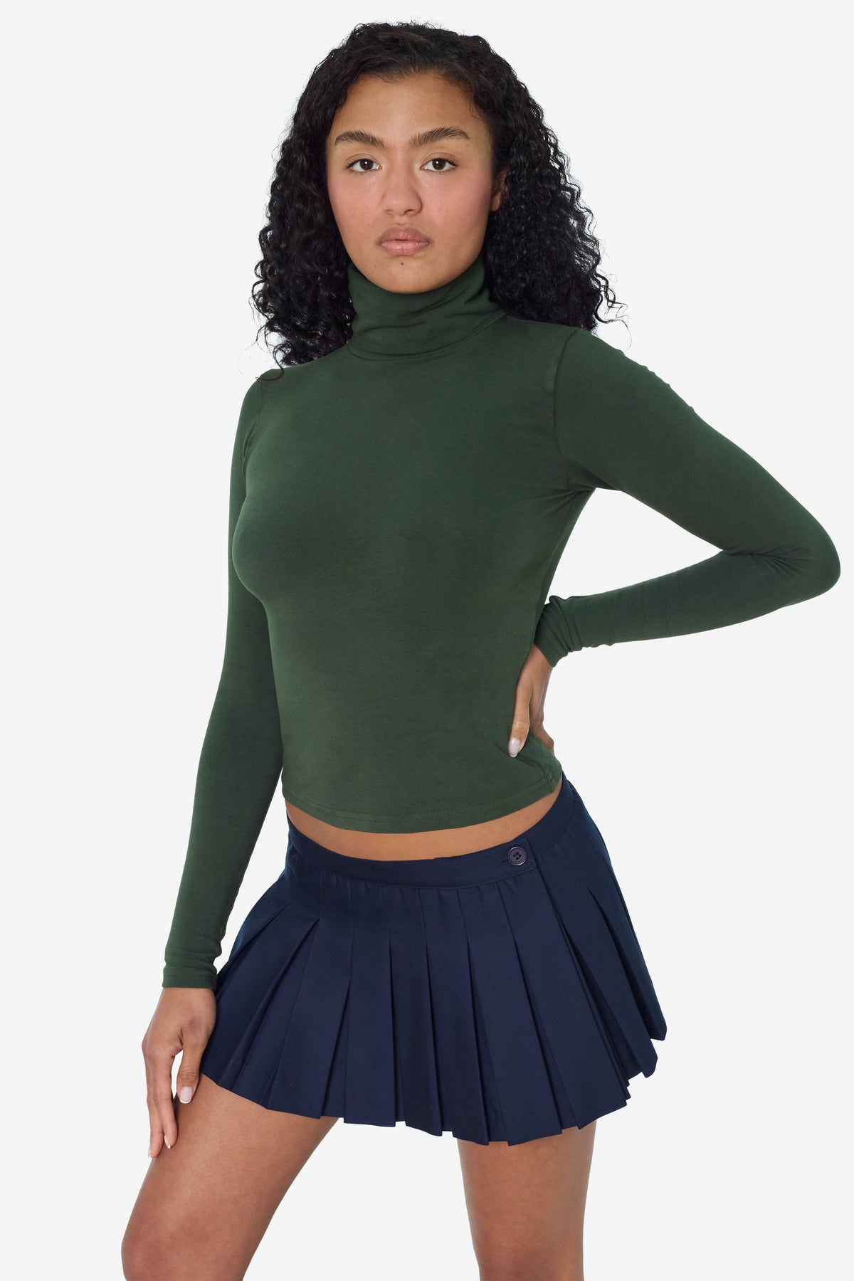 8306GD - Cotton Spandex Garment Dye Turtleneck