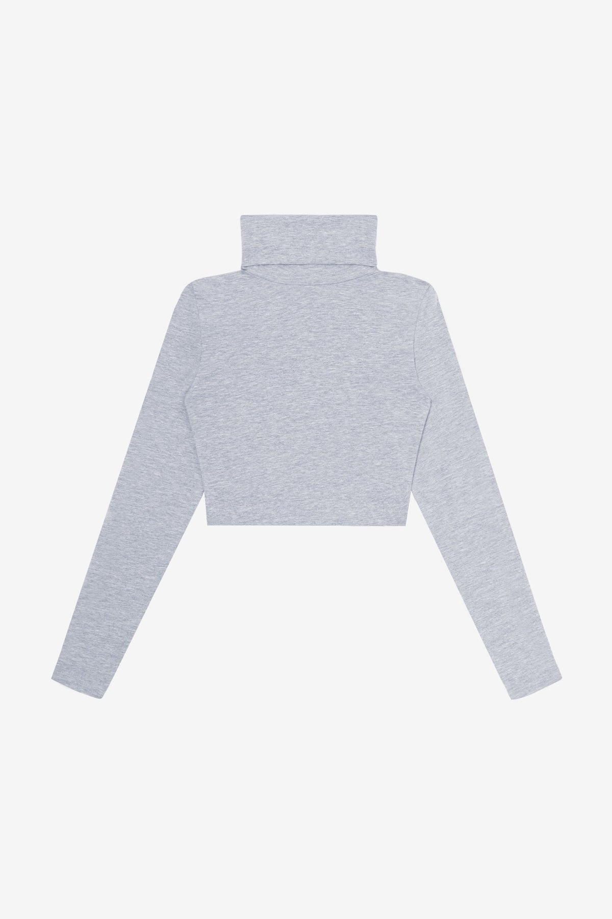 8366GD - Cropped Cotton Spandex Garment Dye Turtleneck