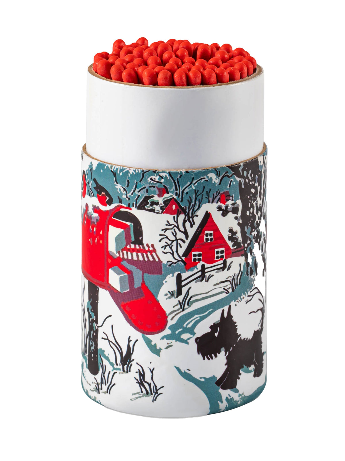 Archivist Gallery Snowy Letterbox Cylinder Matchbox