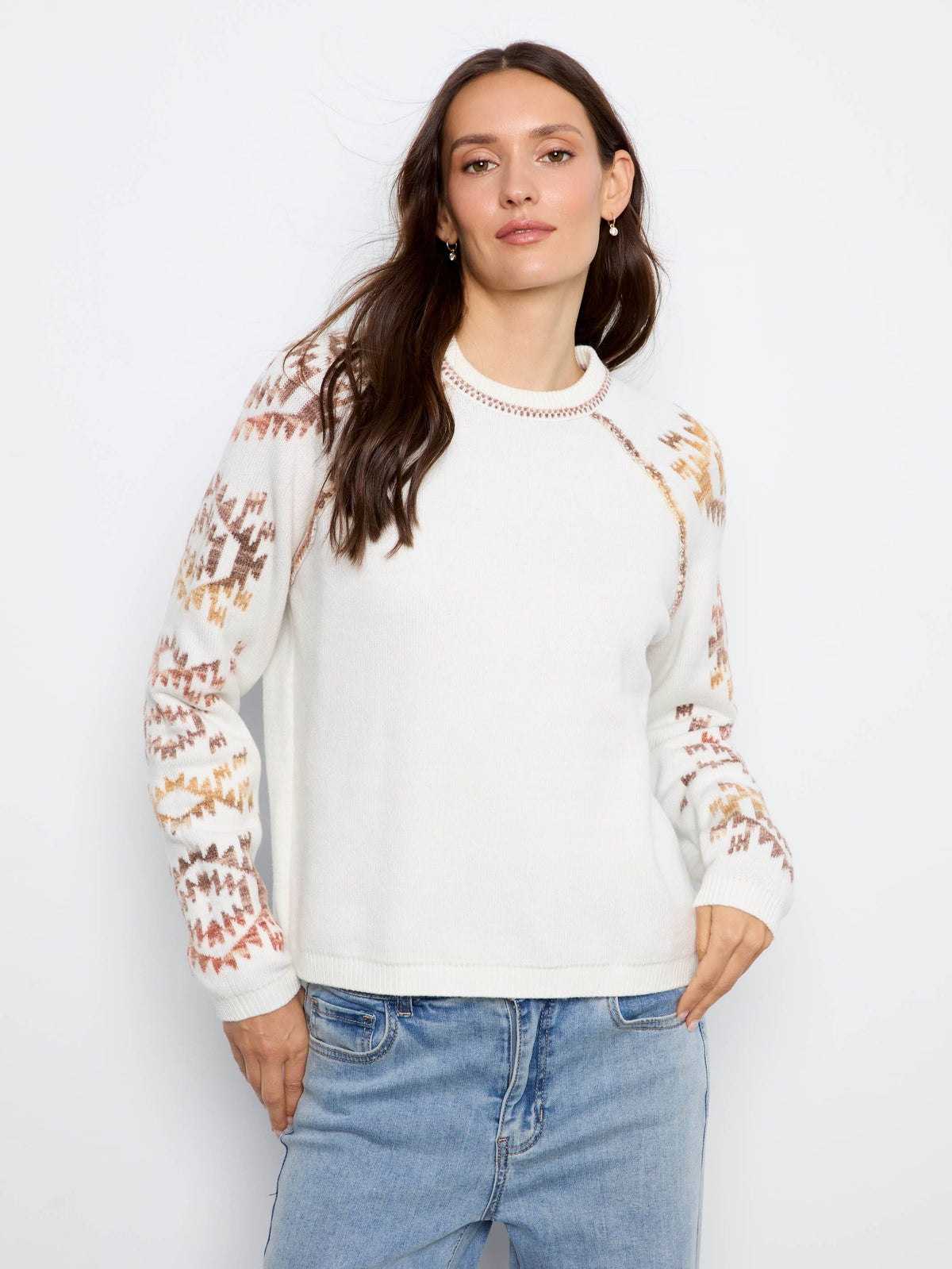 Reversible Raglan Sweater - Aztec