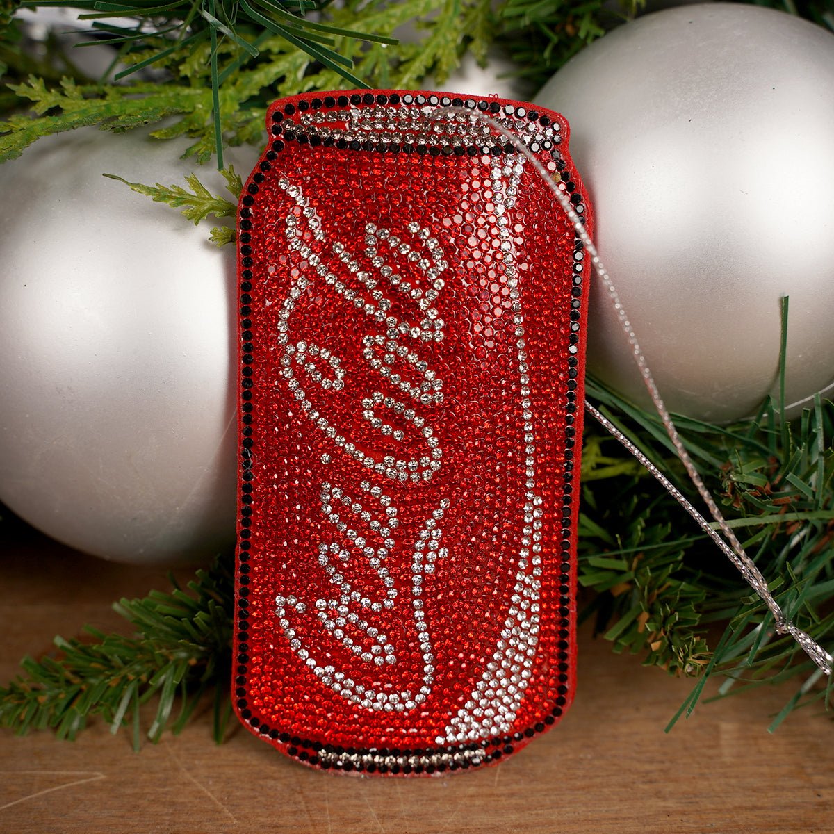 Bedazzled Coke And Diet Coke Ornament