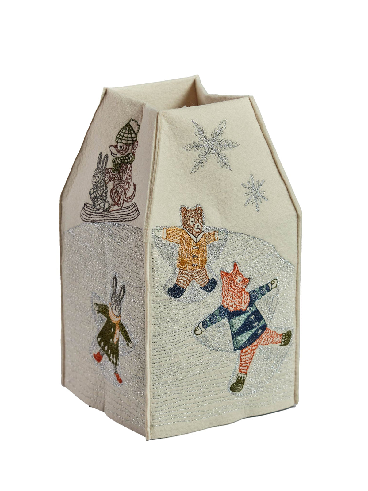 Coral & Tusk Snow Day Tissue Box Cover