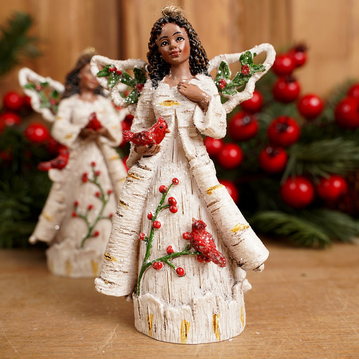 African American Birch Berry Angel