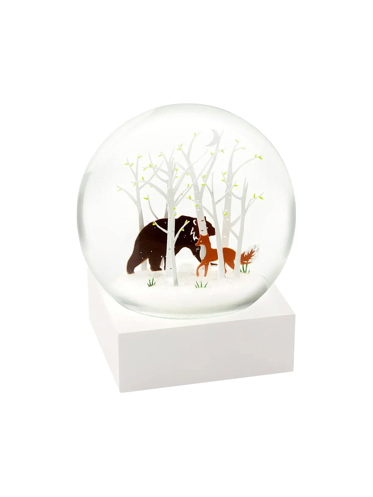 Fox and Bear Snow Globe