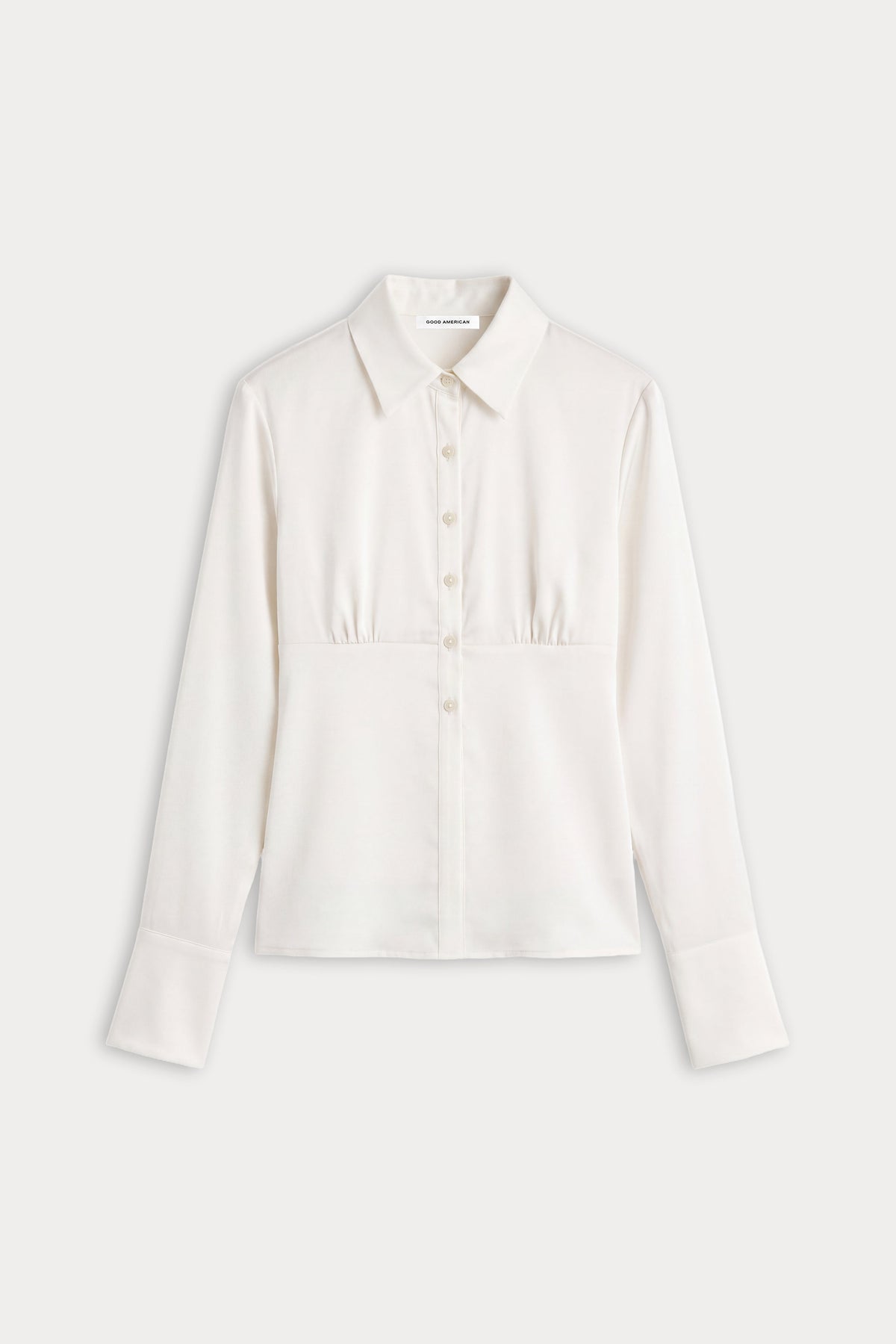 THE SATIN FEMME SHIRT | CHALK