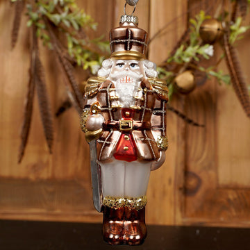 7Inch Glass Nutcracker Ornament