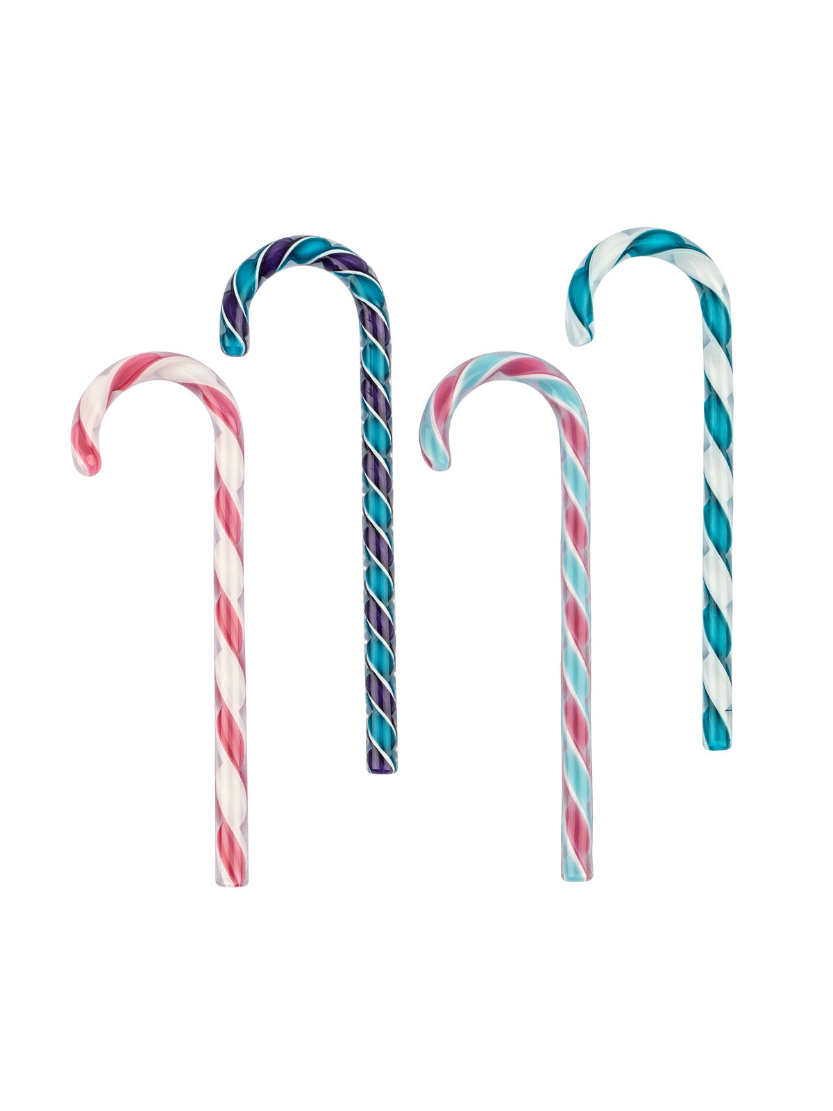 Hand Blown Glass Candy Canes
