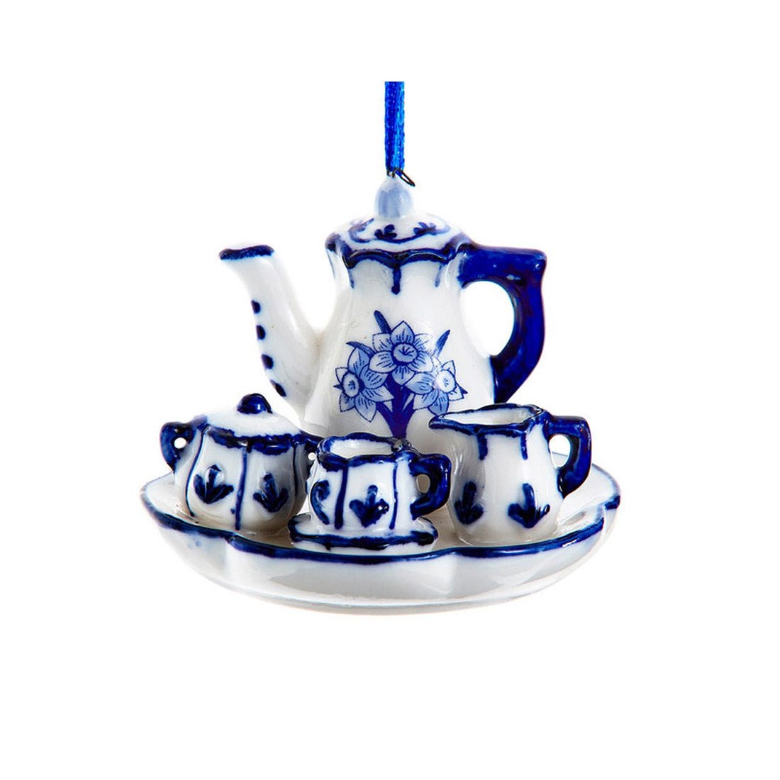 Delft Blue And White Afternoon Tea Ornament