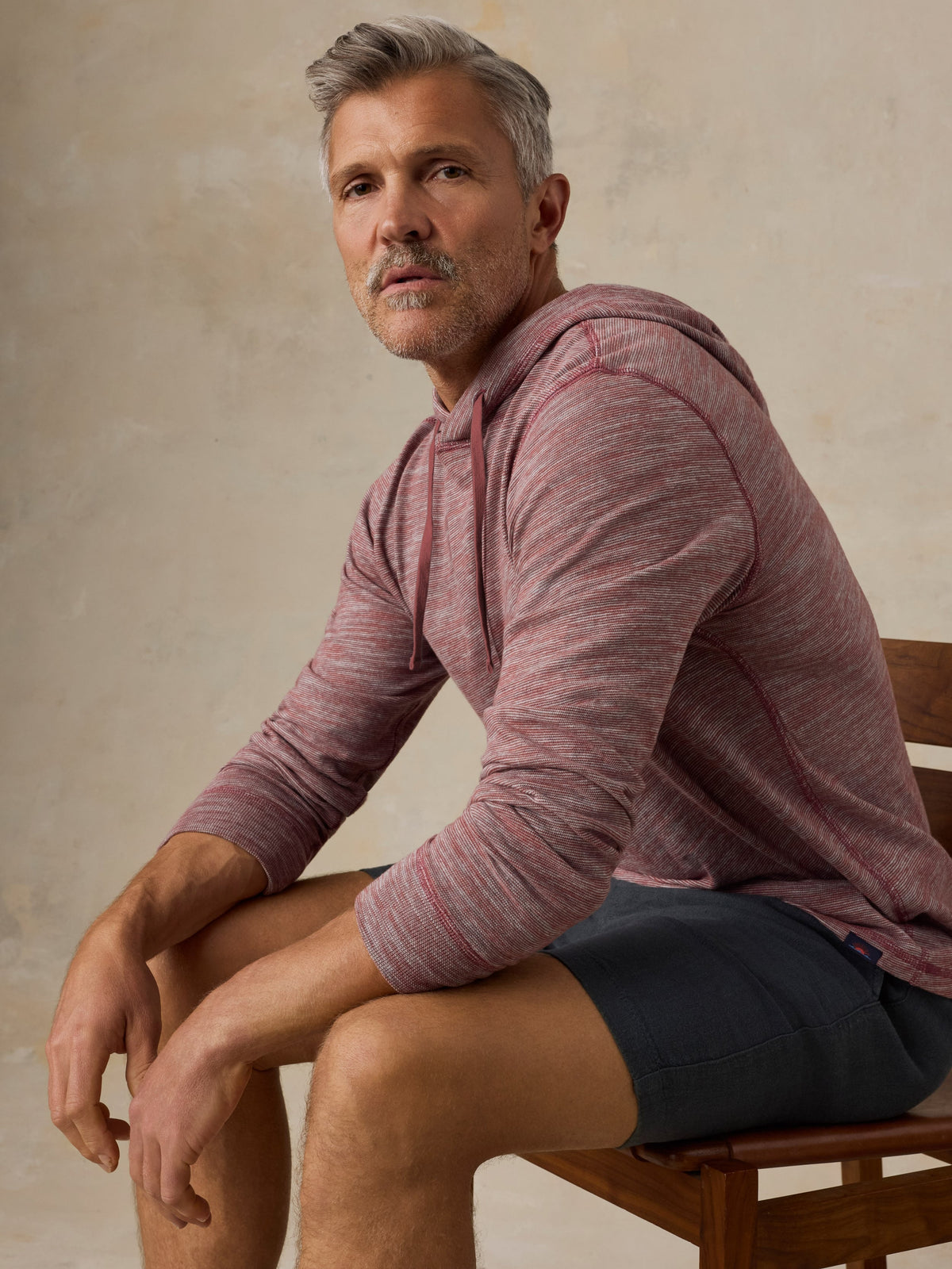 Sunwashed Organic Hoodie - Sunset Red Feeder