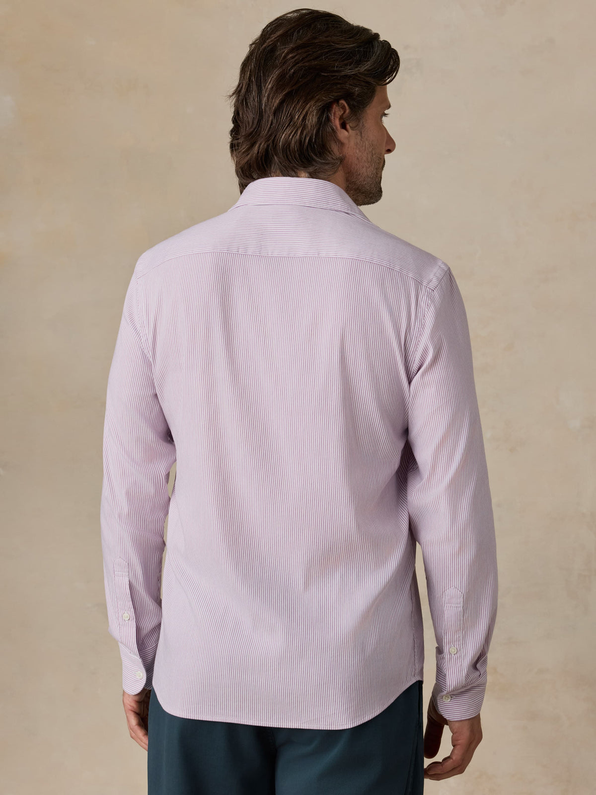 The Movement Shirt - Berry Cloud Stripe