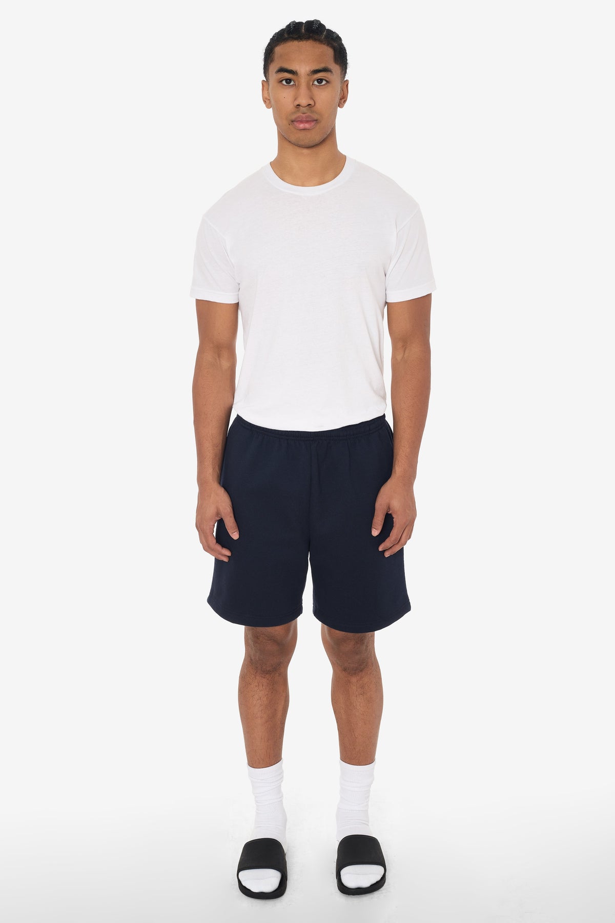 MWF02 - 10oz. Mid-weight Poly Cotton Fleece Sweat shorts