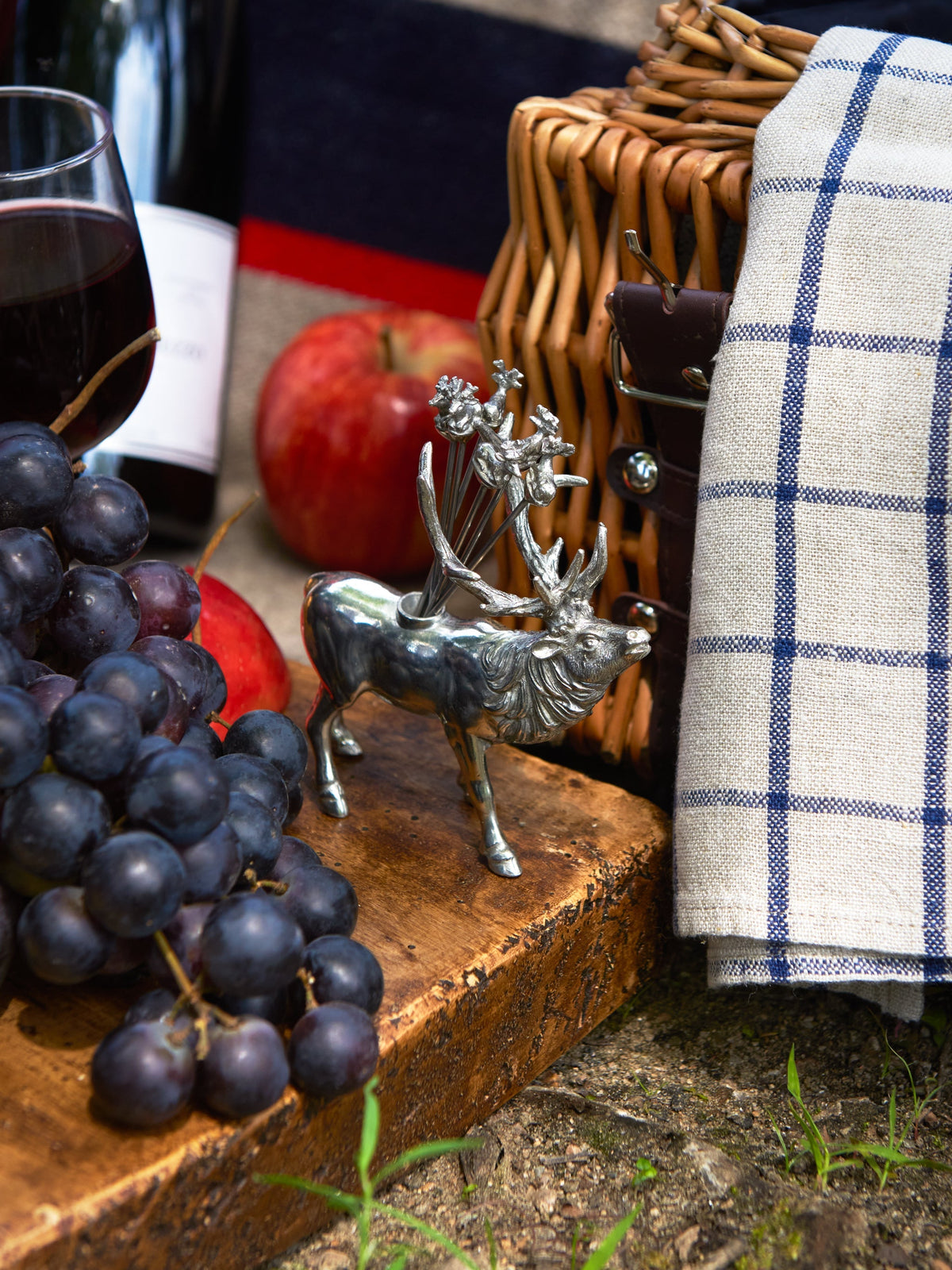 Elk Pewter Cheese Pick Set
