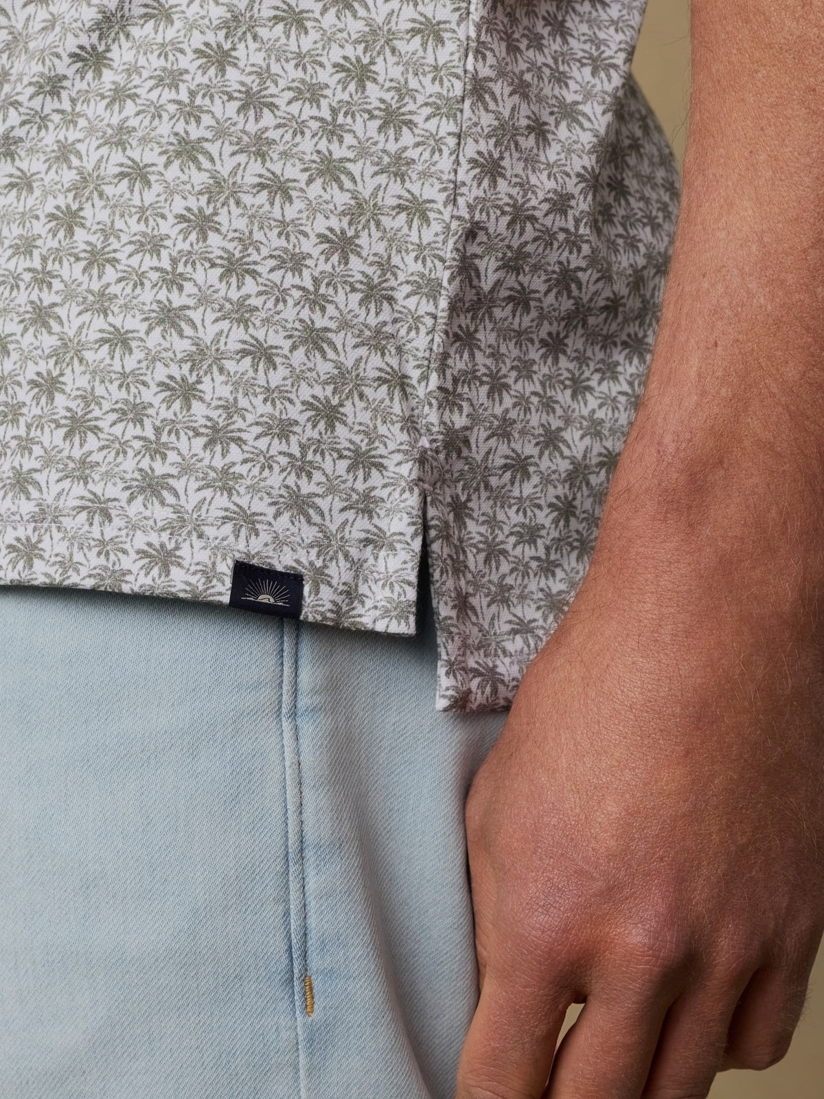 Short-Sleeve Movement Pique Polo - Olive Palm Beach