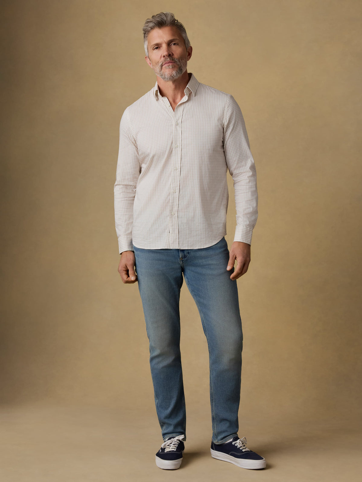 The Movement Shirt - Faded Khaki Gingham