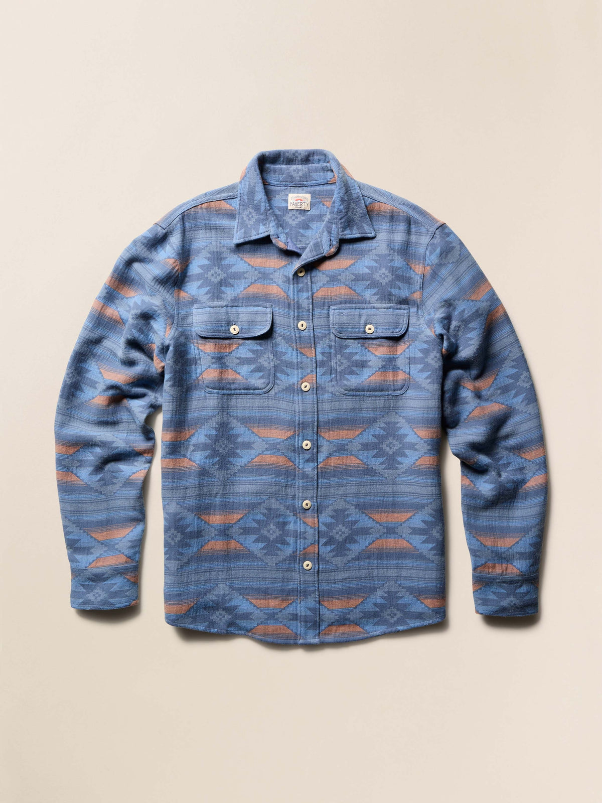 Doug Good Feather Canyon Overshirt - Blue Western Range