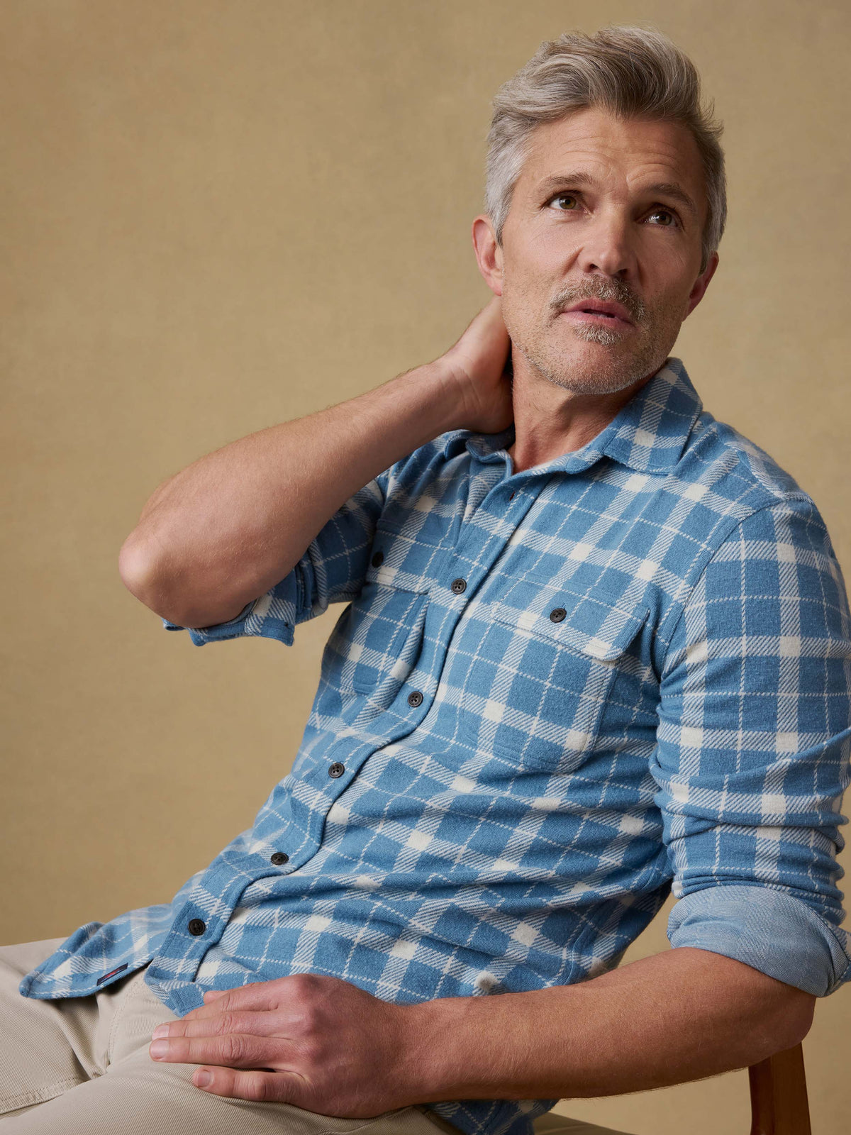 Legend Sweater Shirt - Blue Landing Plaid