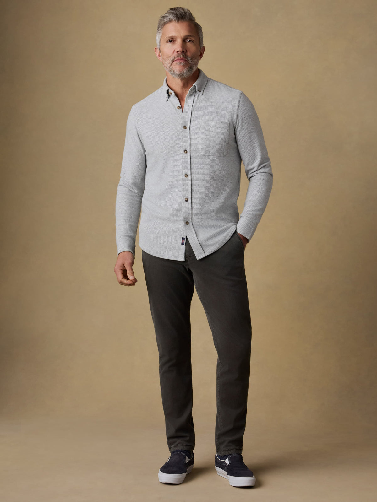 Legend Sweater Shirt (Single Pocket) - Light Heather Grey