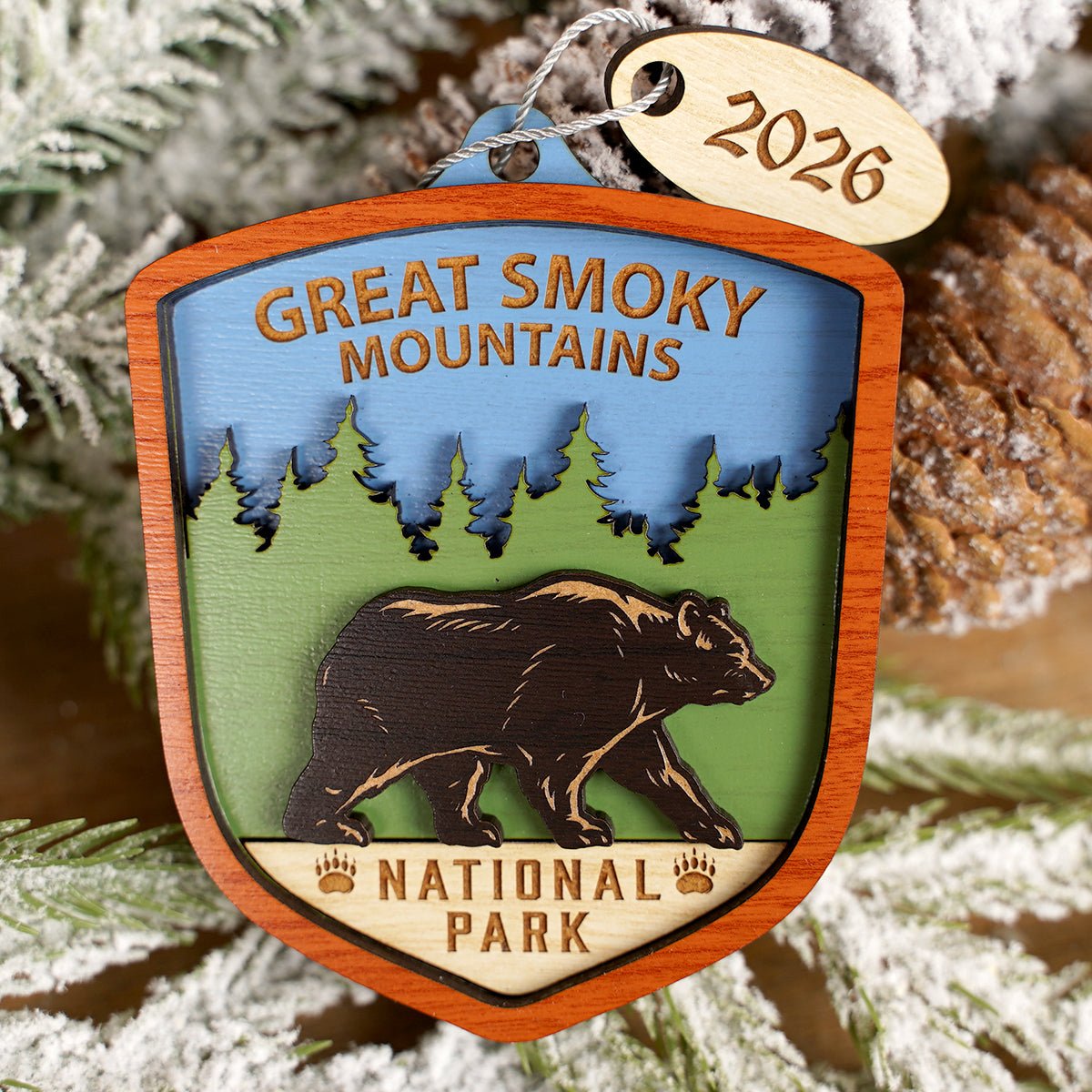 Great Smoky Mountain Badge Ornament