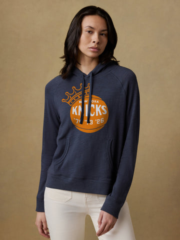 NY Knicks Sunwashed Organic Hoodie - Navy Blazer