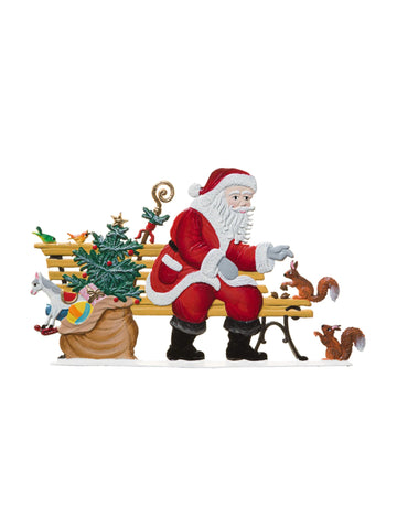 Wilhelm Schweizer Pewter In the Park with Santa