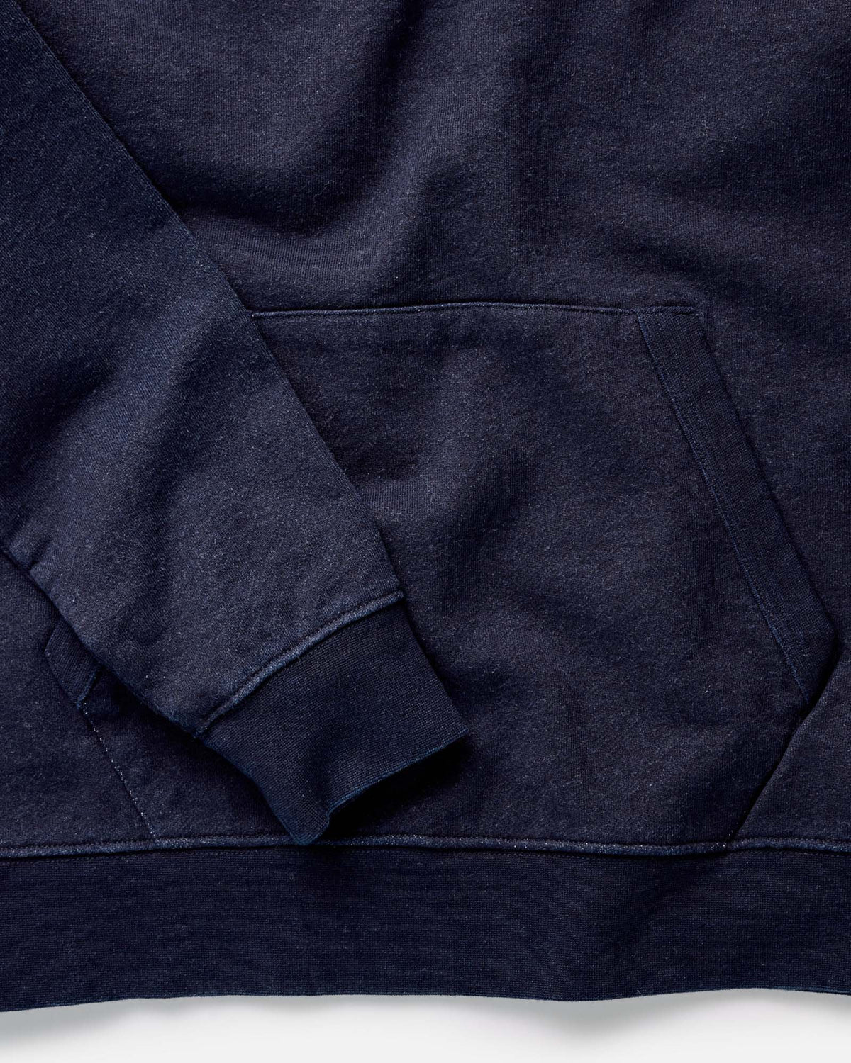 The Sunset Hoodie in Rinsed Indigo Terry