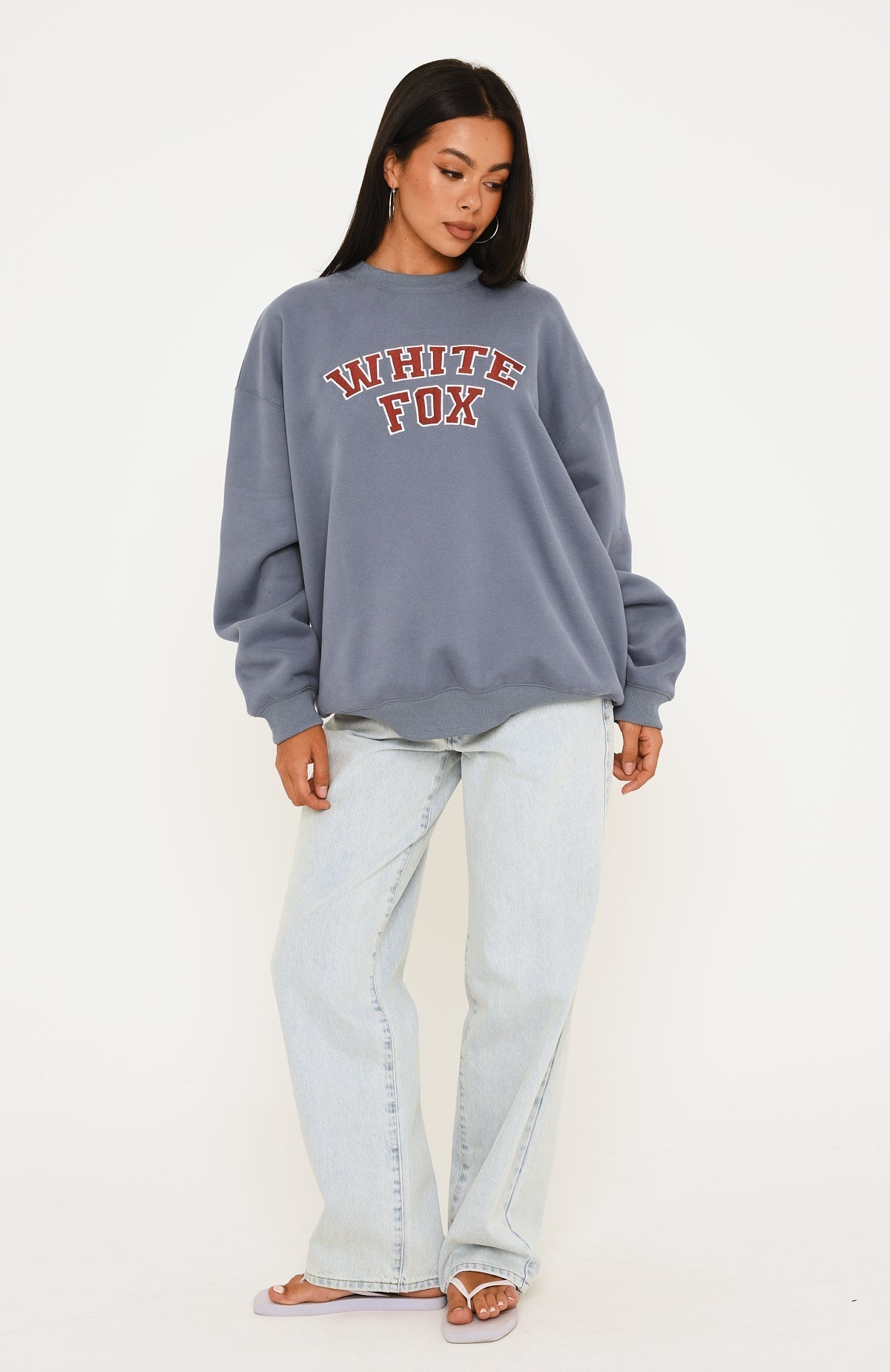 Major Upgrade Oversized Drop Shoulder Sweater Ocean