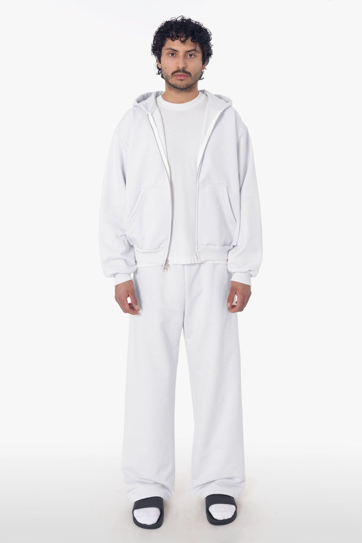 MWF1045 - 10 oz. Mid-Weight Poly Cotton Fleece Wide Open Bottom Sweatpant