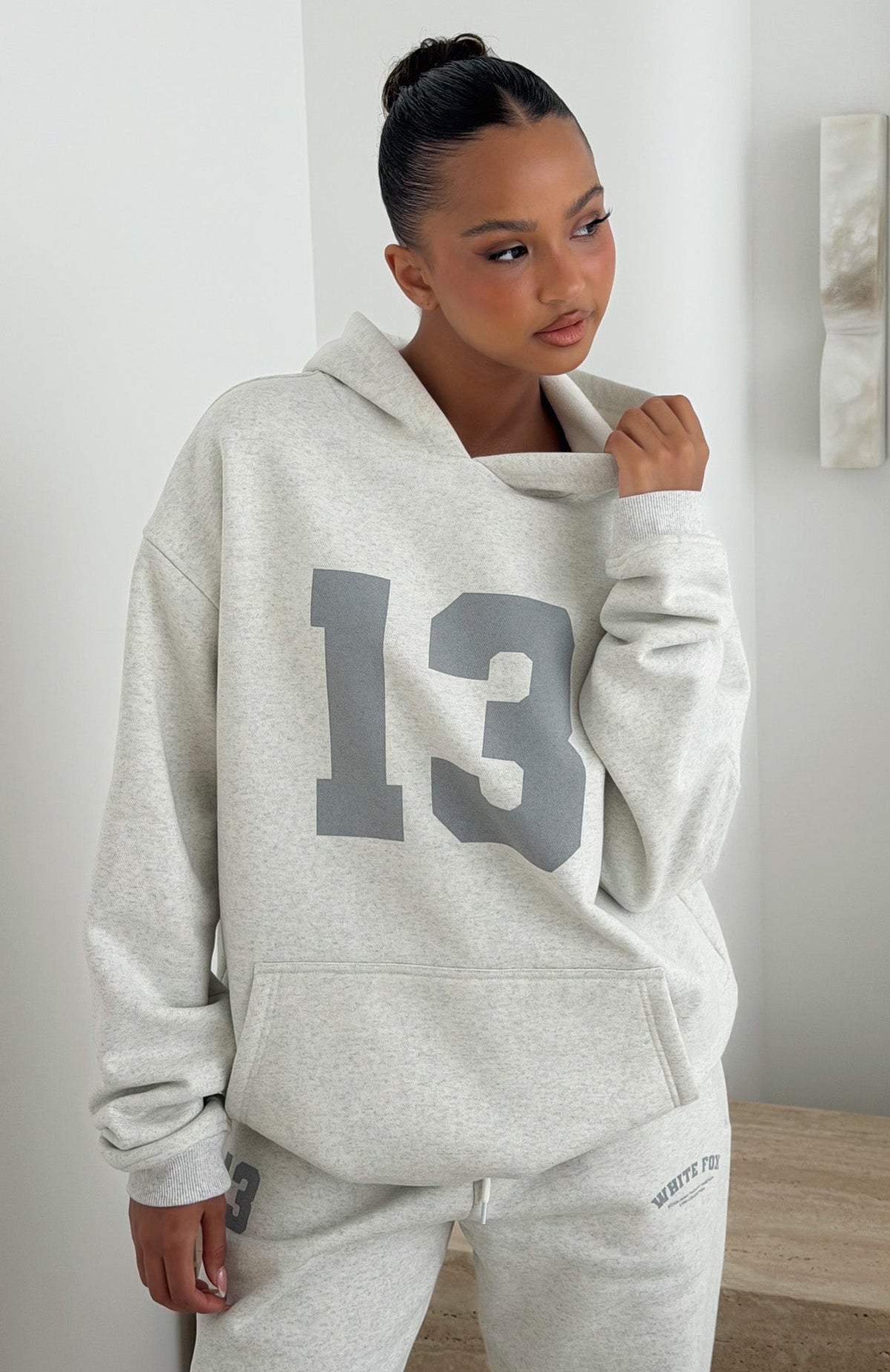 It's Your Chance Oversized Hoodie Grey Marle